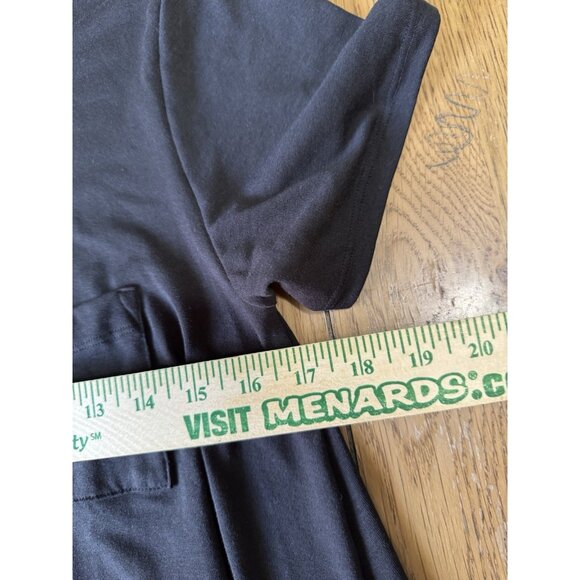 LuLaRoe‎ Black Solid Hi-Lo T Shirt Dress Size Small Polyester Beachy Flowing - Picture 5 of 9